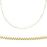 14 Karat Yellow Gold Box Chain Necklace (18 inch)
