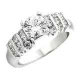 0.50 Carat (ctw) 14k White Gold Round Diamond Ladies Semi Mount Bridal Engagement Ring 1/2 CT (No Center Stone)