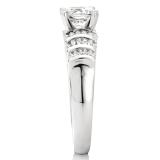 0.50 Carat (ctw) 14k White Gold Round Diamond Ladies Semi Mount Bridal Engagement Ring 1/2 CT (No Center Stone)