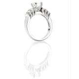 0.50 Carat (ctw) 14k White Gold Round Diamond Ladies Semi Mount Bridal Engagement Ring 1/2 CT (No Center Stone)