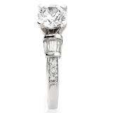 0.33 Carat (Ctw) 14k White Gold Round Diamond Ladies Bridal Semi Mount Engagement Ring 1/3 CT (No Center Stone)
