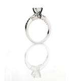 0.33 Carat (Ctw) 14k White Gold Round Diamond Ladies Bridal Semi Mount Engagement Ring 1/3 CT (No Center Stone)