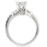 0.33 Carat (Ctw) 14k White Gold Round Diamond Ladies Bridal Semi Mount Engagement Ring 1/3 CT (No Center Stone)