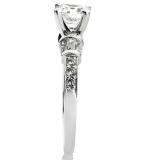 0.33 Carat (Ctw) 14k White Gold Round Diamond Ladies Bridal Semi Mount Engagement Ring 1/3 CT (No Center Stone)
