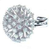 2.00 Carat (ctw) 14k White Gold Round Diamond Ladies Cocktail Right Hand Ring