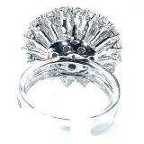 2.00 Carat (ctw) 14k White Gold Round Diamond Ladies Cocktail Right Hand Ring
