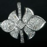 0.65 Carat (ctw) 14k White Gold Round Diamond Ladies Cocktail Right Hand