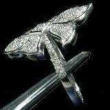 0.65 Carat (ctw) 14k White Gold Round Diamond Ladies Cocktail Right Hand