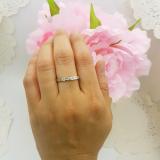 IGI CERTIFIED 0.25 Carat (ctw) 14K White Gold Princess Cut Diamond Ladies Stackable Anniversary Wedding Band 1/4 CT