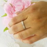 IGI CERTIFIED 0.25 Carat (ctw) 14K White Gold Princess Cut Diamond Ladies Stackable Anniversary Wedding Band 1/4 CT