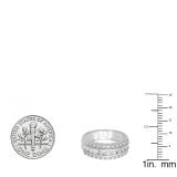 0.85 Carat (ctw) 14k White Gold Round Diamond Ladies Bridal Engagement Wedding Anniversary Ring