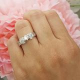 0.50 Carat (ctw) 14k White Gold Round Diamond Ladies Engagement Bridal CUSTOM BAND