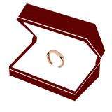 0.55 Carat (ctw) 10K Rose Gold Round Diamond Ladies Anniversary Wedding Band Enhancer Guard Ring 1/2 CT