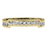 0.55 Carat (ctw) 10K Yellow Gold Round Diamond Ladies Anniversary Wedding Band Enhancer Guard Ring 1/2 CT