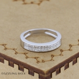 0.85 Carat (ctw) 14k White Gold Princess Diamond Invisible Set Ladies Anniversary Wedding Band Ring