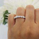2.50 Carat (ctw) 14k White Gold Round Diamond Ladies Eternity Anniversary Stackable Ring Wedding Band