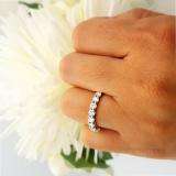 2.50 Carat (ctw) 14k White Gold Round Diamond Ladies Eternity Anniversary Stackable Ring Wedding Band