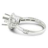 2.00 Carat (ctw) 14k White Gold Round Diamond Ladies Bridal Semi Mount Ring (No Center Stone)