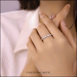 0.20 Carat (ctw) 14K White Gold Round Diamond Anniversary Wedding Band Stackable Ring 1/5 CT