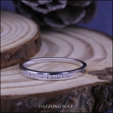 0.20 Carat (ctw) 14K White Gold Round Diamond Anniversary Wedding Band Stackable Ring 1/5 CT