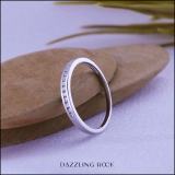 0.20 Carat (ctw) 14K White Gold Round Diamond Anniversary Wedding Band Stackable Ring 1/5 CT