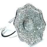 2.15 Carat (ctw) 14k White Gold Round Diamond Ladies Cocktail Right Hand