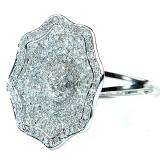 2.15 Carat (ctw) 14k White Gold Round Diamond Ladies Cocktail Right Hand