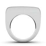 3.50 Carat (ctw) 14k White Gold Round Hip Hop Diamond Mens Ring