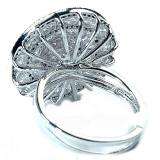 2.60 Carat (ctw) 14k White Gold Black & White Round Diamond Ladies Cocktail Right Hand