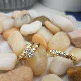 0.05 Carat (ctw) 14k Yellow Gold Round Diamond Men & Ladies Trio Set