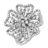 0.15 Carat (ctw) 14K White Gold Round Cut White Diamond Ladies Anniversary Wedding Stackable Band