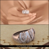 0.60 Carat (ctw) 14k Rose Gold Round Diamond Ladies Cocktail Right Hand