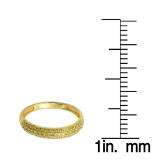 0.25 Carat (ctw) 14k Yellow Gold Round Yellow Diamond Ladies Pave Anniversary Wedding Band Stackable Ring 1/4 CT