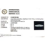 IGI CERTIFIED 0.33 Carat (ctw) 14K White Gold Round & Princess Diamond Ladies 3 Stone Engagement Bridal Ring 1/3 CT