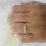 0.35 Carat (ctw) 14k White Gold Round Diamond Ladies 3 stone Engagement Bridal Ring