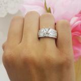 0.45 Carat (ctw) 14k White Gold Round Diamond Ladies Bridal Semi Mount Engagement Ring Set (No Center Stone)