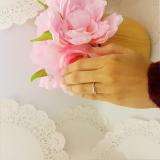 0.25 Carat (ctw) 14k Rose Gold Round Diamond Ladies 3 Stone Engagement Promise Ring 1/4 CT