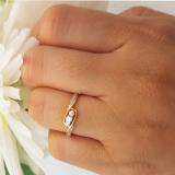 0.25 Carat (ctw) 14k Yellow Gold Round Diamond Ladies 3 stone Engagement Promise Ring 1/4 CT