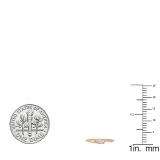 0.25 Carat (ctw) 14k Rose Gold Round Diamond Ladies 3 Stone Engagement Promise Ring 1/4 CT