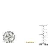 0.25 Carat (ctw) 10k Yellow Gold Round Diamond Ladies 3 stone Engagement Promise Ring 1/4 CT