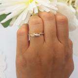0.25 Carat (ctw) 10k Yellow Gold Round Diamond Ladies 3 stone Engagement Promise Ring 1/4 CT