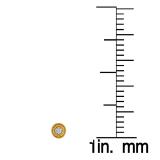 0.10 Carat (ctw) Sterling Silver Round Diamond 14k Gold Plated Cluster Fancy Round Earrings
