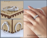 1.00 Carat (ctw) 14k White Gold Princess Cut 3 Stone Diamond Ladies Engagement Bridal Ring Set Matching Band 1 CT