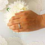0.50 Carat (ctw) 18k White Gold Round Cut Diamond Ladies Engagement Halo Style Bridal Ring