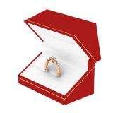 0.50 Carat (ctw) 14k Rose Gold Round Cut Diamond Ladies Engagement Halo Style Bridal Ring