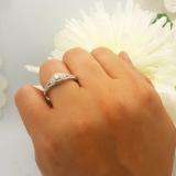 0.50 Carat (ctw) 14k White Gold Round Cut Diamond Ladies Engagement Halo Style Bridal Ring