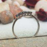 0.37 Carat (ctw) Sterling Silver Round Black Diamond Ladies Anniversary Wedding Band Ring 3/8 CT