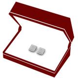 0.40 Carat (ctw) Sterling Silver Round Diamond Ladies Earrings