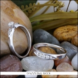 0.50 Carat (ctw) Sterling Silver Round White Diamond Engagement Bridal Ring Set Matching Anniversary Band