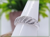 0.30 Carat (ctw) Sterling Silver Round Diamond Ladies Cocktail Band Ring